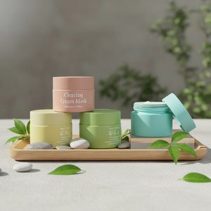 High-End <b>Glass</b> Cosmetic <b>Jar</b> Airtight Screw <b>Lid</b> Silk Screen Logo for Face Cream Eye Cream Mask Premium Skincare Personal Care - Product Image 5