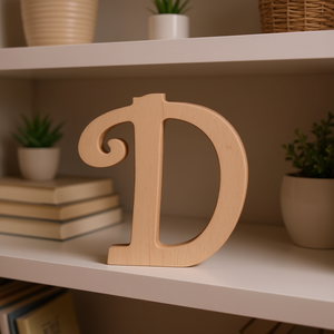 Letra Decorativa Ilan D de 14.5 cm, Decoración de Madera para el Hogar - Product Image 2
