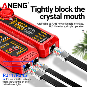 ANENG M469A pelacak kabel jaringan RJ45 RJ11 penganalisa jaringan kabel telepon detektor kawat jaringan mengukur peralatan pengujian - Product Image 3