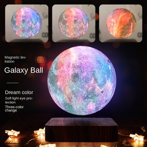 Lampe lunaire intelligente pour la maison, alimentée par LED, avec support, lampe étoilée, décoration de chambre, cadeau pour enfants, lampe lunaire - Product Image 2