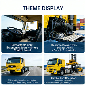 Zware trekkertruck (paard) 6x4 zware trekkertruck tweedehands voor semi-trailer, rechtstreeks uit de fabriek - Product Image 5
