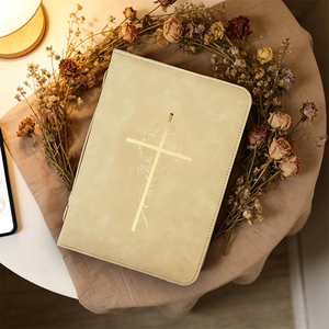 Étui à livre robuste et résistant, couverture de <span class=keywords><strong>Bible</strong></span> personnalisée en cuir, convient aux Bibles de taille standard - Product Image 4
