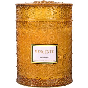 Mescente ev yapımı okaliptüs mızrak nane soya balmumu kurutulmuş çiçek kokusu Spa mum - Product Image 2