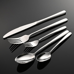 Juego de Cubiertos Personalizados al por Mayor, Cucharas y Tenedores de Acero Inoxidable Plateado, Juego de Cubiertos para Hotel, Restaurante y Catering - Product Image 3