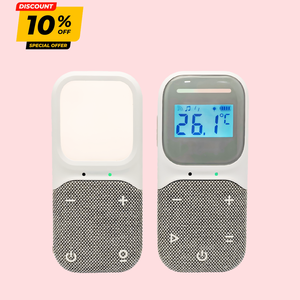 Monitor de Audio Portátil con Manos Libres y Comunicación Bidireccional, con Clip para Cinturón y Luz Nocturna, el Mejor Regalo para Baby Shower - Product Image 1