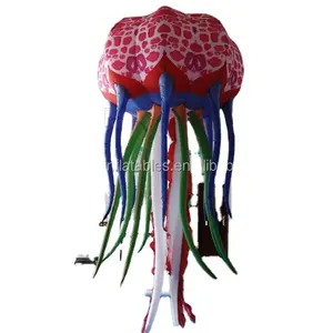 Hot Sale 1.6x1.6x3mH Party Event Decoration Inflatable LED Jellyfish Ocean Theme Inflatable Colorful Jellyfish Toys For Display