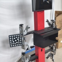 Machine d'alignement des roues portable à écran unique, moins chère, pour atelier de réparation automobile