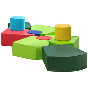 Conjunto de escalada suave para entrenamiento de integración sensorial, formas geométricas de EVA, estructura de juego interior para bebés unisex - Product Image 5