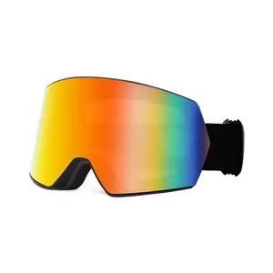 Lunettes de snowboard avec lentilles colorées pour le ski lunettes de ski anti-éblouissement brouillard hommes femmes