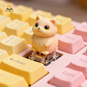 Teclas Artesanales Personalizadas con Diseños de Animales, Teclas de Teclado Mecánico de Anime Impresas en 3D con Resina PBT - Product Image 1