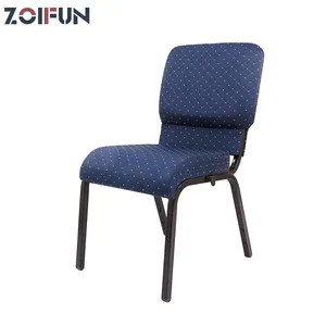 Manufacturer Cheap Steel Banquet Hall Padded Interlocking Auditorium Quality Theatre Conference Chair Church Upholstered Chair