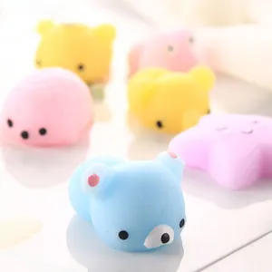 Custom Individual Package Kids Squeeze Mini Mochi Toys Fidgets Kawaii Squishies Toys For Stress Relief