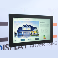 Tablero de menú Digital de 21,5 pulgadas, equipo de publicidad de servicio rápido para tienda minorista, uso en interiores, tablero de tienda LCD colgante AD