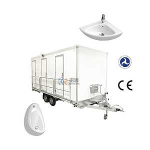 Remolque de Baño Móvil Modular Más Vendido en 2025 con Piso Antideslizante Ecológico para Uso en Parques, Baño Portátil - Product Image 3