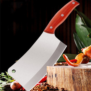 Forged cleaver, household chopping <b>knife</b>, thickened <b>bone</b>-chopping chef's <b>knife</b>, popular on social media, hammered <b>bone</b>-chopping - Product Image 1