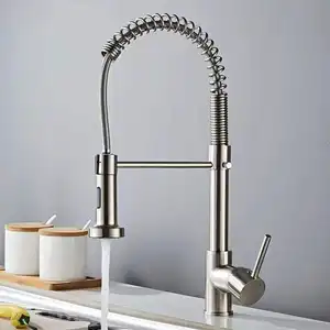 37 hortum mutfak dokunun tek topuzu Pullout memesi lavabo mutfak mikseri lavabo musluğu kolu paslanmaz çelik yüksek kaliteli