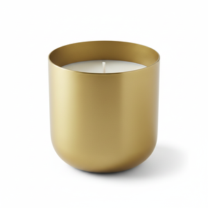 Boîtes de bougies en métal doré personnalisables Pot de tasse de bougie en aluminium fabriqué en usine Logo personnalisé Prix de gros pour les occasions de Noël - Product Image 1