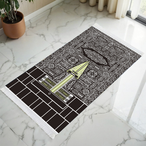 <span class=keywords><strong>Tapis</strong></span> de prière islamique en jute kilim, doux et épais, de qualité supérieure, nouveau design, super doux en polyester pour l'imam - Product Image 2