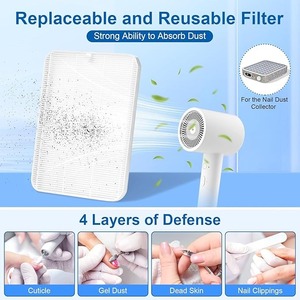 Colector de Polvo para Uñas, Aspirador Silencioso para Técnicos de Uñas, Potente Ventilador y Recolector de Polvo para Uñas, Aspiradora de Uñas - Product Image 6