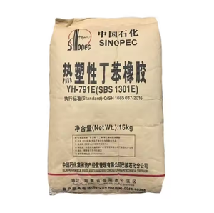 Sinopec YH-791E Caoutchouc thermoplastique SBS Styrène-Butadiène-Styrène Feuille bitumineuse modifiée blanche Matériau imperméable Semelle de chaussure - Product Image 1