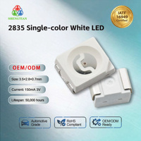 LED CMS 3528 Rouge Direct Usine 620-630nm IATF 16949 Or/Alliage pour Feux Arrière, Stop et Clignotants de Voiture
