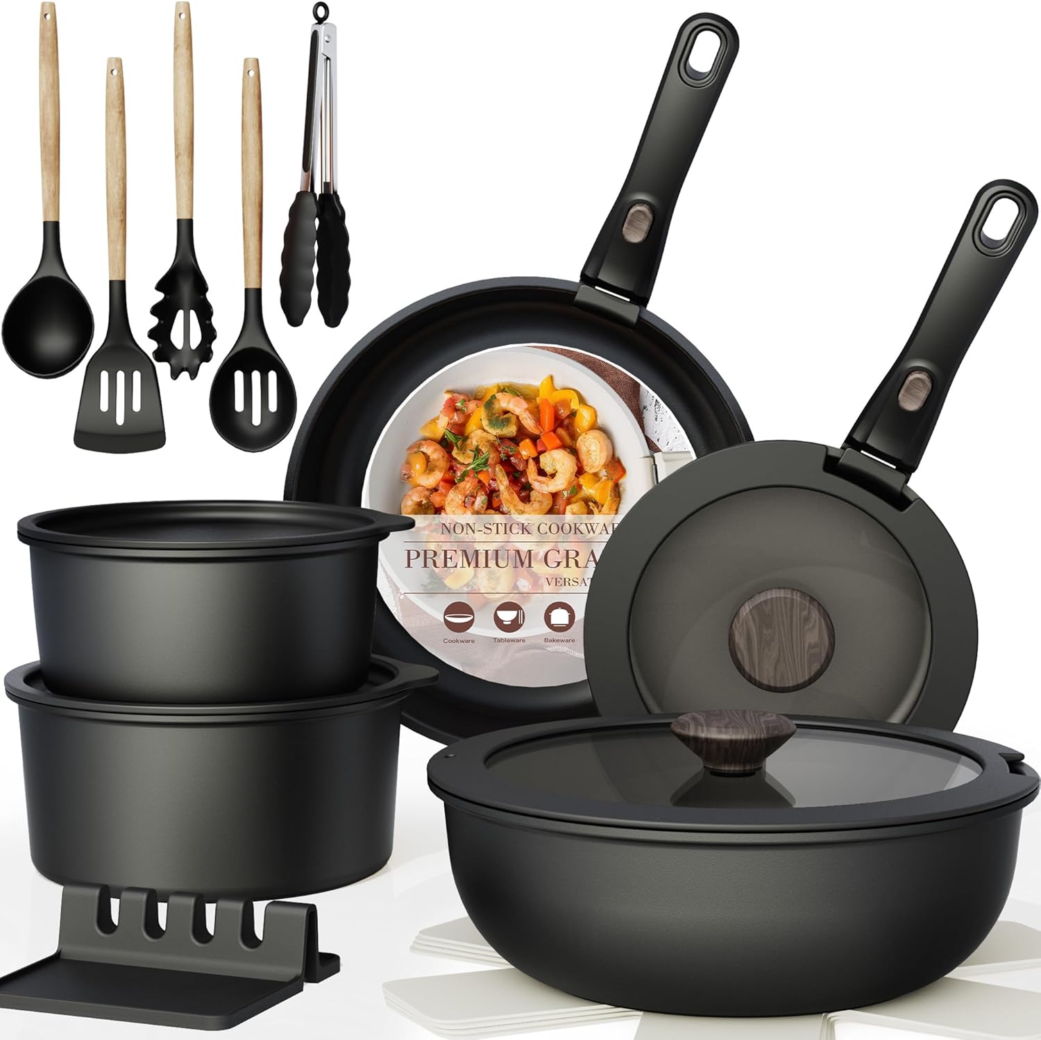 Removable Handle21-piece set - black