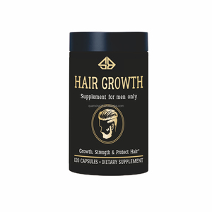 Suplemento Dietético OEM para el Crecimiento del Cabello en Hombres, con Extractos Herbales de Ashwagandha y Curcumina, 120 Cápsulas - Product Image 1