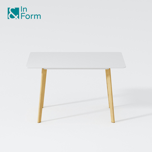 Simple <strong>Rectangle</strong> School Library Reading Desk Minimalist Modern Wooden Top Restaurant Canteen Dining Room Dinner <strong>Table</strong> - Product Image 4