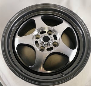 Roue de voiture de 15 pouces regamaster <span class=keywords><strong>Rota</strong></span> cuillère à glissière avec capuchons centraux plats <span class=keywords><strong>Rota</strong></span> gratuits - Product Image 2