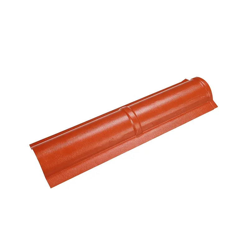 Green and environment friendly pvc clay roof ridge tile