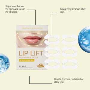 Masque en gel pour les lèvres, 6 pièces, étiquette privée OEM, collagène, hydratant, lissant, kit de voyage - Product Image 4