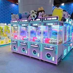 Wholesale Purple doll crane machine Indoor Coin Operated Arcade Game Machines Children Toy claw crane