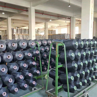 Filament de nylon 66 FDY haute ténacité 420D/72F pour des points ferme et équilibrés, teint en masse noir