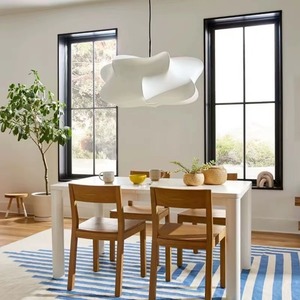Lustre suspendu LED en soie de forme irrégulière de style japonais, design artistique <span class=keywords><strong>zen</strong></span> pour maisons d'hôtes, salons, salons de thé - Product Image 3