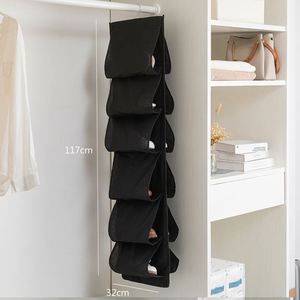 12 Bags Foldable Hanging <b>Storage</b> Bags Dust Prevention <b>Shoe</b> Organizer for Home - Product Image 5
