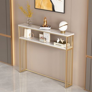 Libreria in Metallo Dorato di Lusso, Design Minimalista Moderno, <span class=keywords><strong>Copritermosifone</strong></span> per Soggiorno, Comodino Lungo con Contenitore, <span class=keywords><strong>Consolle</strong></span> da Ingresso - Product Image 2