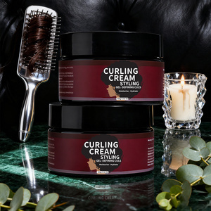 Crème <span class=keywords><strong>coiffante</strong></span> pour <span class=keywords><strong>cheveux</strong></span> <span class=keywords><strong>bouclés</strong></span> à base de plantes, best-seller, marque privée, hydratante, volumisante, soin profond, sans rinçage, 100g - Product Image 4
