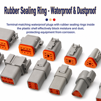 JRready ST6315 12V DIN Deutsch Steckverbinder-Set mit Kupferlegierungs-Kontakten, vernickeltem Messinggehäuse, 604-teilig, inklusive DT-Entfernungswerkzeug