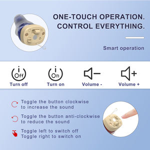 Aide auditive électronique CIC, <span class=keywords><strong>amplificateur</strong></span> sonore Rechargeable, de petite taille, appareil auditifs numérique pour les malentend, prix - Product Image 6