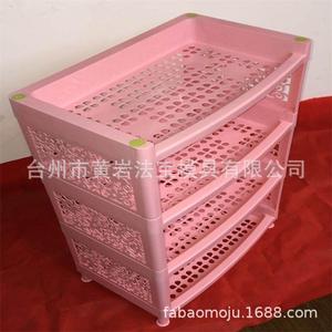 Étagère de rangement en plastique rectangulaire empilable pour salle de bain et cuisine, organisateur de chaussures sur pied pour un rangement épuré - Product Image 1