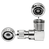 Adaptateur coaxial RF 7-16 DIN femelle coudé vers HN mâle 50 Ohm à faible PIM pour station de base