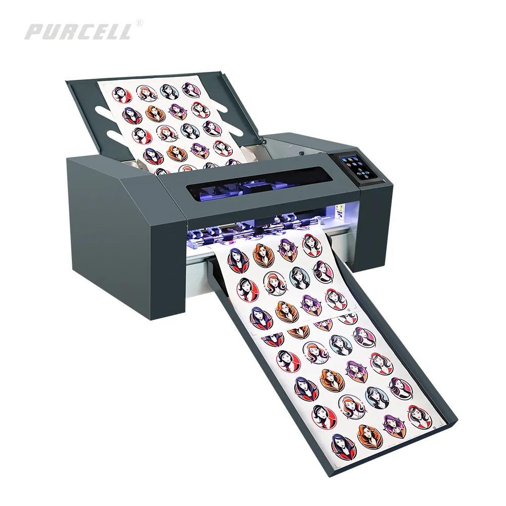 آلة قطع الملصقات الورقية الأوتوماتيكية الأفضل مبيعاً لعام 2024 ماكينة قطع ملصقات القوالب الرقمية/ماكينة قطع الملصقات النصفية