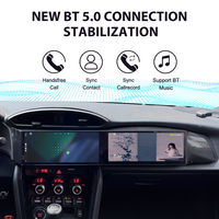 ZWNAV Pantalla Dual de 10.25 Pulgadas para Toyota 86 SUBARU BRZ 2012-2019, Radio de Coche Actualizada con Android 14, Pantalla Táctil Multimedia, Carplay