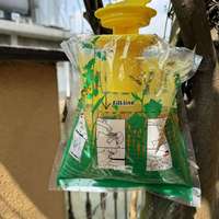 Hangende, stevige, ecologische plastic vliegenvangerzak voor muggen & fruitvliegen met 15g lokmiddelen voor tuin en boomgaard