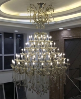 Lustres en cristal Maria Theresa de JYLIGHTING, décoration de hall d'hôtel européen, lampes suspendues de luxe pour salon de villa