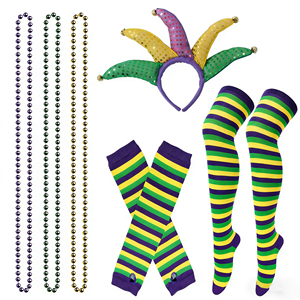 मार्डी ग्रास पोशाक के सामान सेट लड़की ट्यूटू स्कर्ट हेडबैंड मास्कर्ड मास्क महिला कार्निवल पोशाक के लिए - Product Image 5