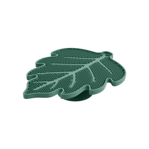 Brosse en silicone en forme de feuille avec ventouse pour le nettoyage du maquillage - Product Image 3