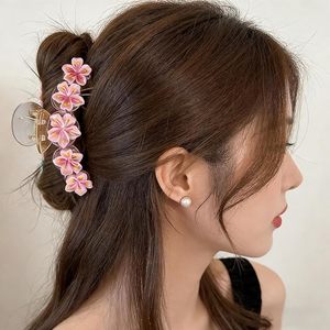 Pinza de Pelo Casual de Plástico de 11cm con Diseño de Flor Dulce, Estilo Vacacional de Girasol para Mujer, Súper Etérea, Accesorios para el Cabello con Diseño de Flor de Cerezo - Product Image 5