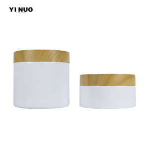 Envase cosmético vacío 30ml 50ml 80ml 100ml 150ml 500ml Frascos de plástico PET esmerilado transparente con tapas de aluminio de bambú Dia 47mm - Product Image 2