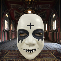 Le masque de purge Latex Grin Halloween film d'horreur déguisement effrayant Smiley croix masque pour Carnaval accessoires d'horreur